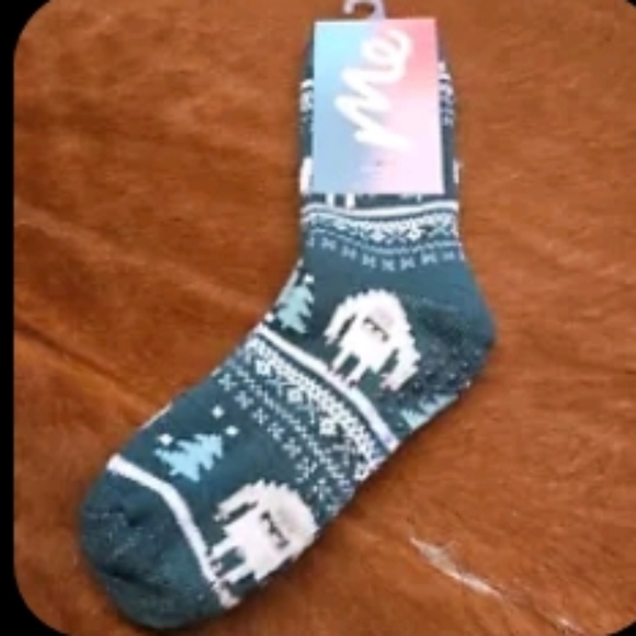 Me Undies- Modal Pajama Set & Matching Fuzxy Socks ( Abominable Snowman)-L - Picture 3 of 5